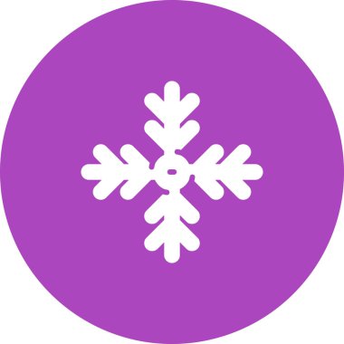 Kişisel ve ticari kullanım için vektör kar tanesi simgesi.