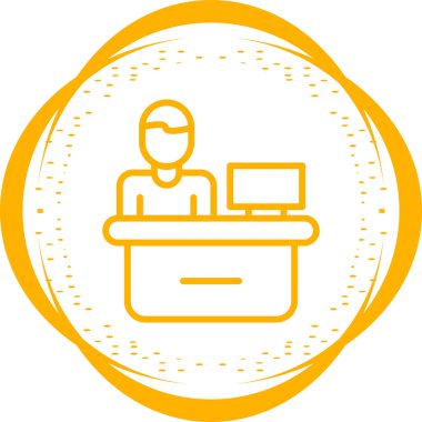 metin ve izleyici simgesi olan dizüstü bilgisayar, vektör illüstrasyonu