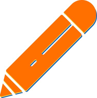 Kalem. Web simgesi basit illüstrasyon