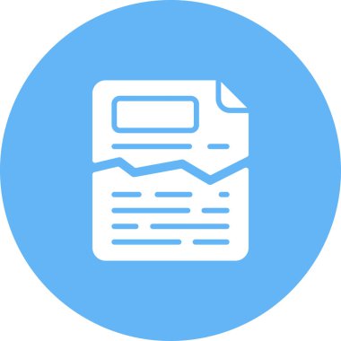 Belge. Web simgesi basit illüstrasyon