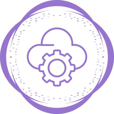 dişli ağ simgesi basit tasarım