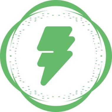 Yıldırım. Web simgesi basit illüstrasyon