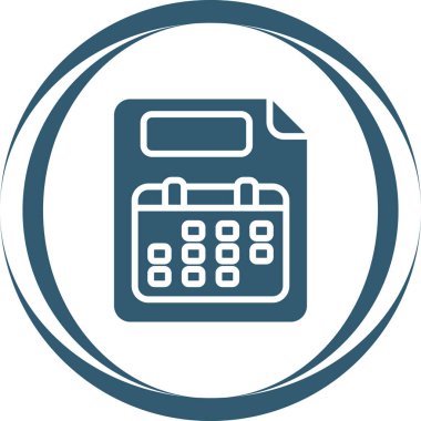 takvim tarihi yuvarlanmış vektör simgesi