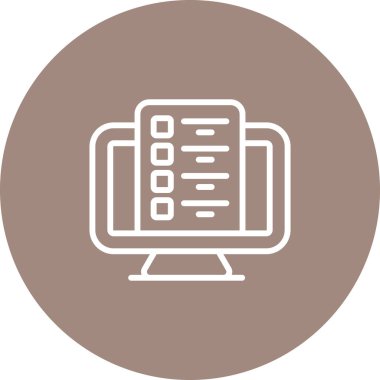 Bilgisayar. Web simgesi basit illüstrasyon