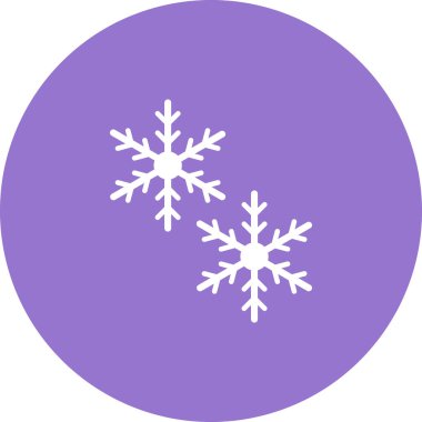 kar Tanesi simgesi vektör çizimi