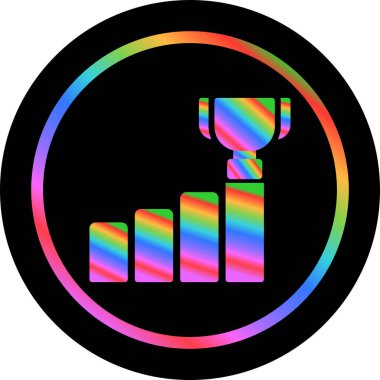 Modern ve renkli bir grafiğin vektör çizimi