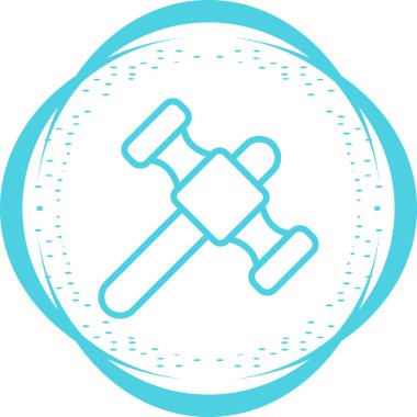 Tornavida simgesi, vektör illüstrasyonu