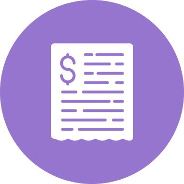 Bill simgesi vektör illüstrasyonu