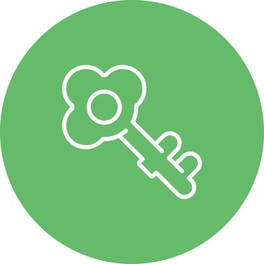 Anahtar simgesi vektör illüstrasyonu