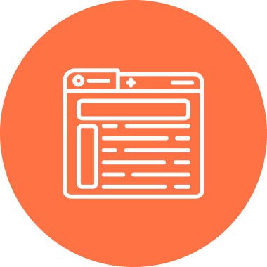 Web simgesi vektör illüstrasyonu