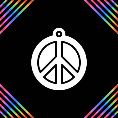 gökkuşağı gradyan çizgisi barış sembollü siyah beyaz renkler