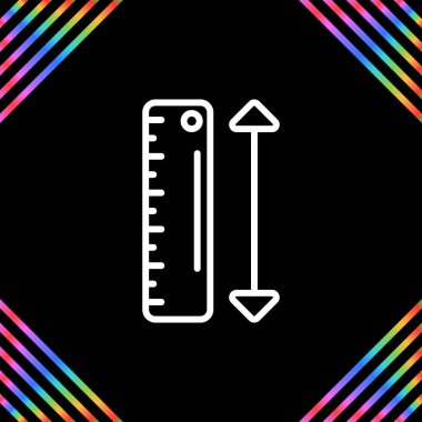 çizgi test tüpü ve matara kimyasal test ikonu siyah arka planda izole edildi. Cam tabelasını test edin. Renkli taslak konsepti. vektör
