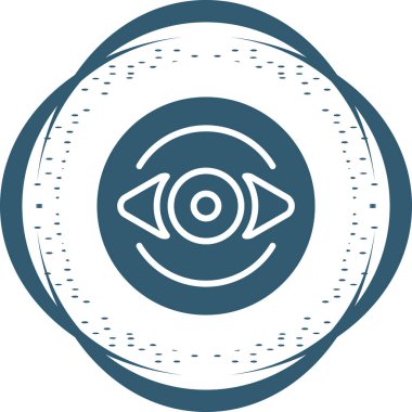 Göz simgesi vektör illüstrasyonu