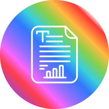 belge simgesi, gökkuşağı simgesi, vektör illüstrasyonu