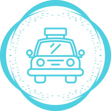 araba simgesi vektör illüstrasyonu