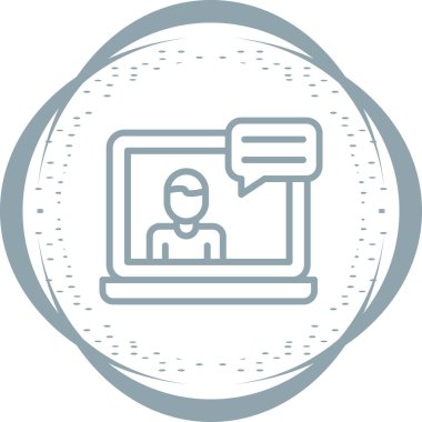 Modern dizüstü bilgisayar simgesinin vektör illüstrasyonu