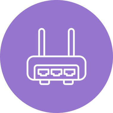 router simgesi vektör illüstrasyonu