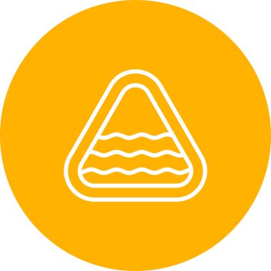 Bir plaj simgesinin vektör çizimi