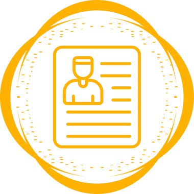 belge simgesi, vektör çizimi