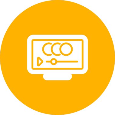 vektör lcd simgesi illüstrasyonu