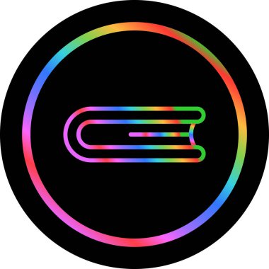 gökkuşağı gradyan çizgi film vektör çizimi