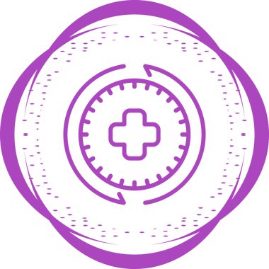 Geçmiş web simgesi vektör illüstrasyonu