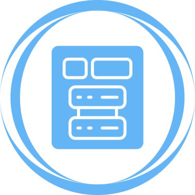 veri merkezi vektör simgesi