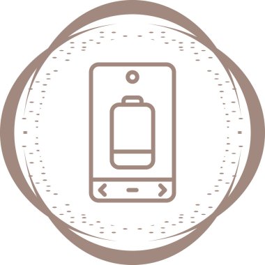 Cep telefonu simgesinin vektör illüstrasyonu