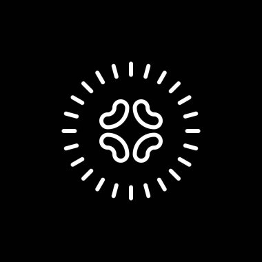 İnsan beyninin vektör çizimi