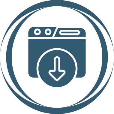 Makine simgesinin vektör illüstrasyonu