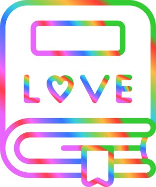 beyaz arkaplana aşk sözcüğünün gradyan çizgisi