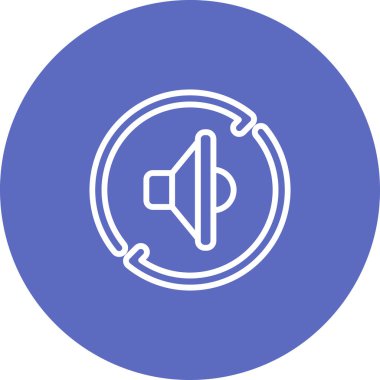 ses oynatıcı simgesi, vektör illüstrasyonu