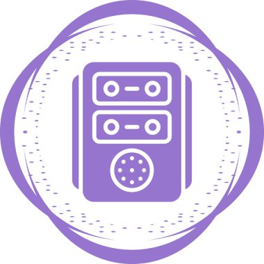 Radyo. Web simgesi basit illüstrasyon