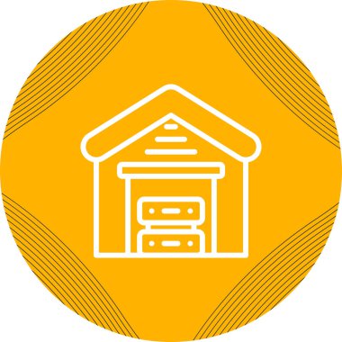 Eşsiz Ev Vektör Satırı Simgesi