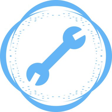 mavi çerçeve için tornavida vektör simgesi