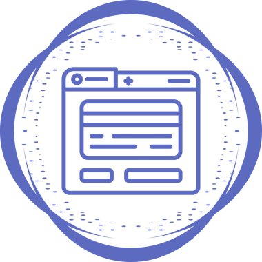 tarayıcı tarayıcı simgesi vektör illüstrasyonu