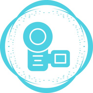 Kamera. Web simgesi basit illüstrasyon