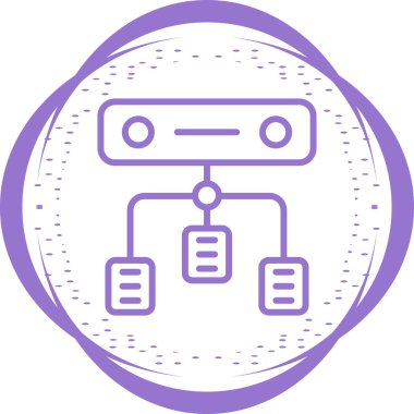 robot. Web simgesi basit illüstrasyon