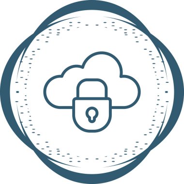 Bulut hesaplama. Web simgesi.