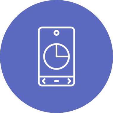 Akıllı telefon simgesinin vektör illüstrasyonu