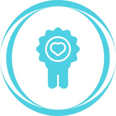 Sevgililer Günü ikonu, vektör illüstrasyonu basit tasarım