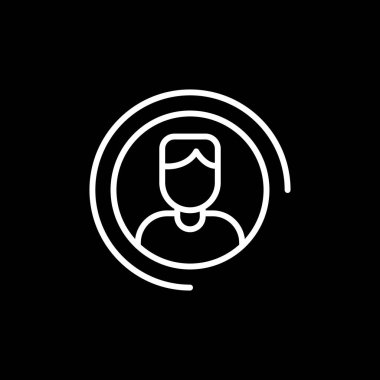 kullanıcı düz simgesi, vektör illüstrasyonu