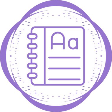 Belge. Web simgesi basit illüstrasyon