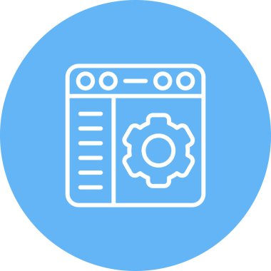 Modern otomatik simgenin vektör illüstrasyonu