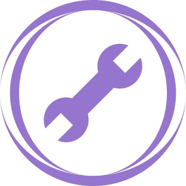 İngiliz anahtarı. Web simgesi basit illüstrasyon