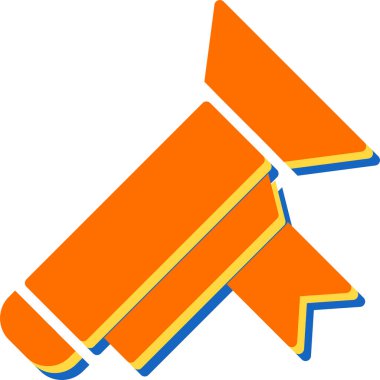 Mavi kurdelenin vektör illüstrasyonu