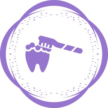 Diş simgesi, vektör illüstrasyonu