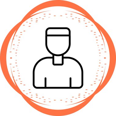 Bir insan simgesinin vektör illüstrasyonu