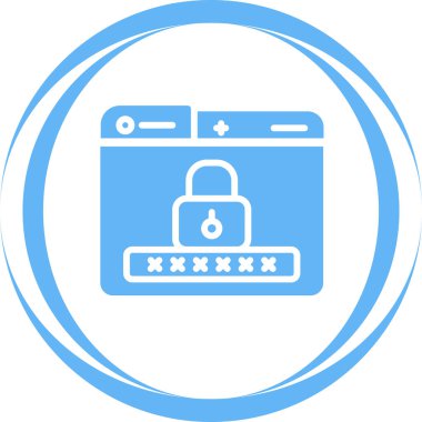 Kredi kartı yuvarlak ikon. Vektör illüstrasyon biçimi düz ikonik iki renk sembolü, mavi ve gri renkler, beyaz arkaplan.