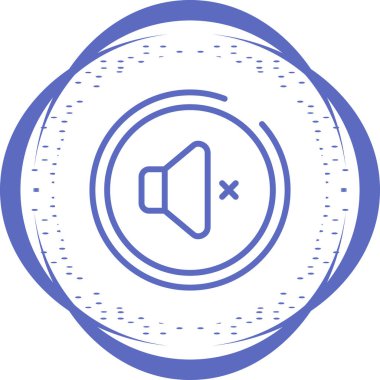 Konuşmacı. Web simgesi basit illüstrasyon